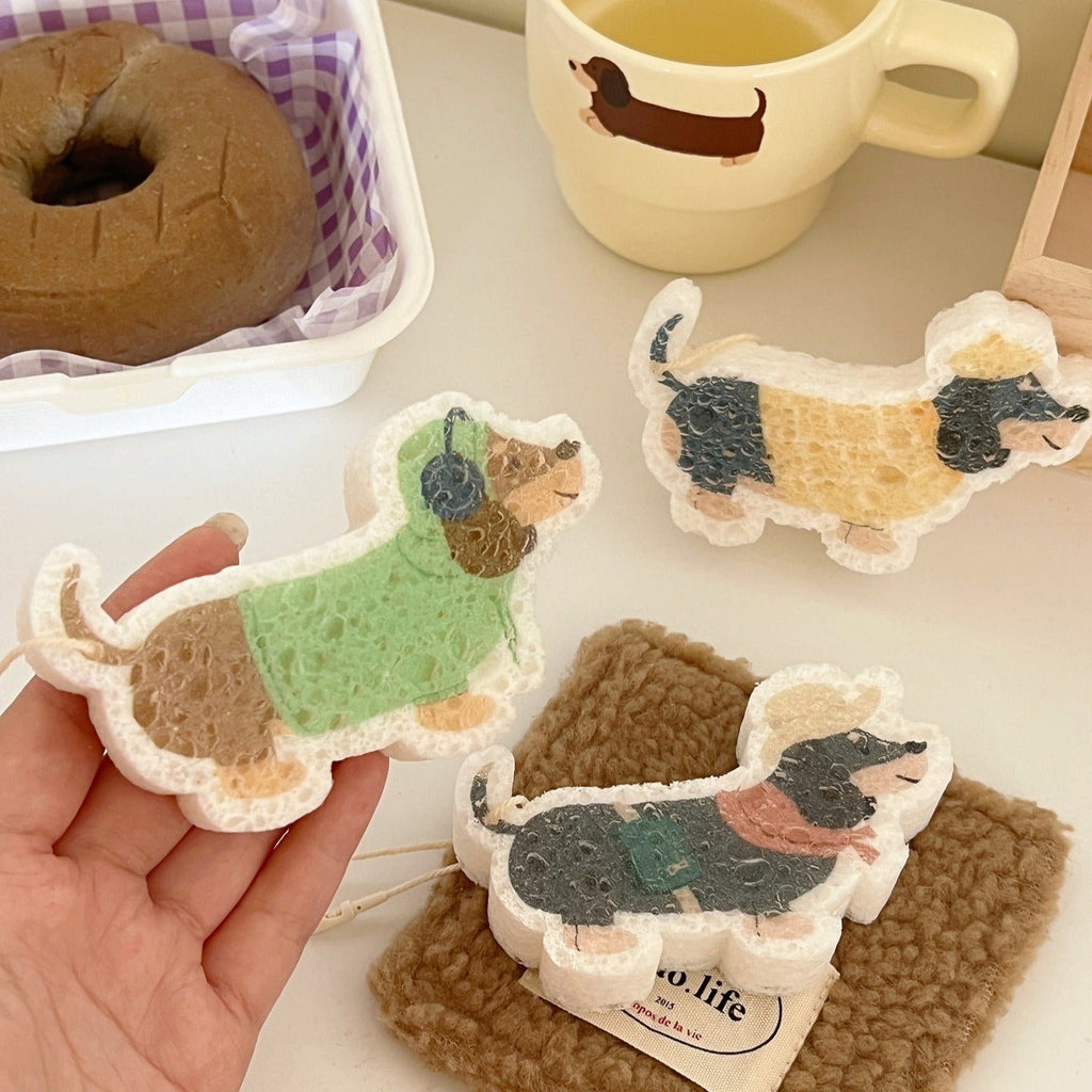 Gentle Dachshund Dish Sponge Set