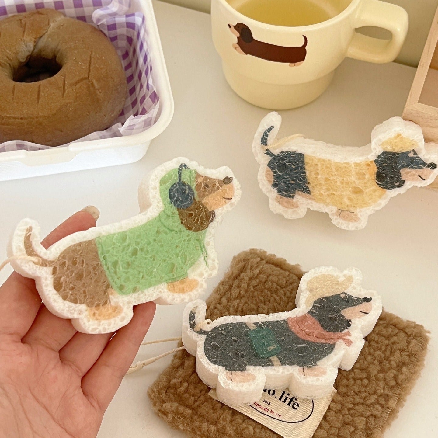 Gentle Dachshund Dish Sponge Set