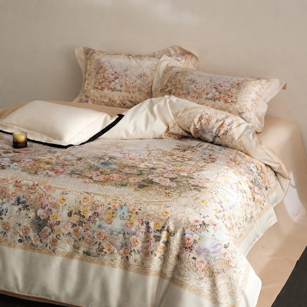 Mireya Floral Egyptian Cotton Bedding Set