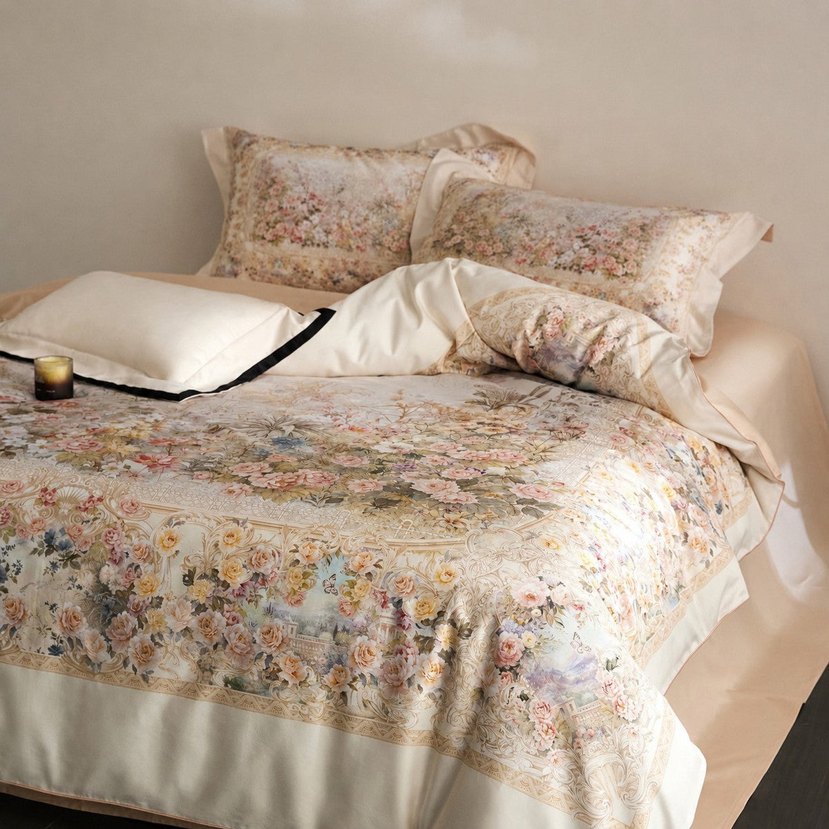 Mireya Floral Egyptian Cotton Bedding Set