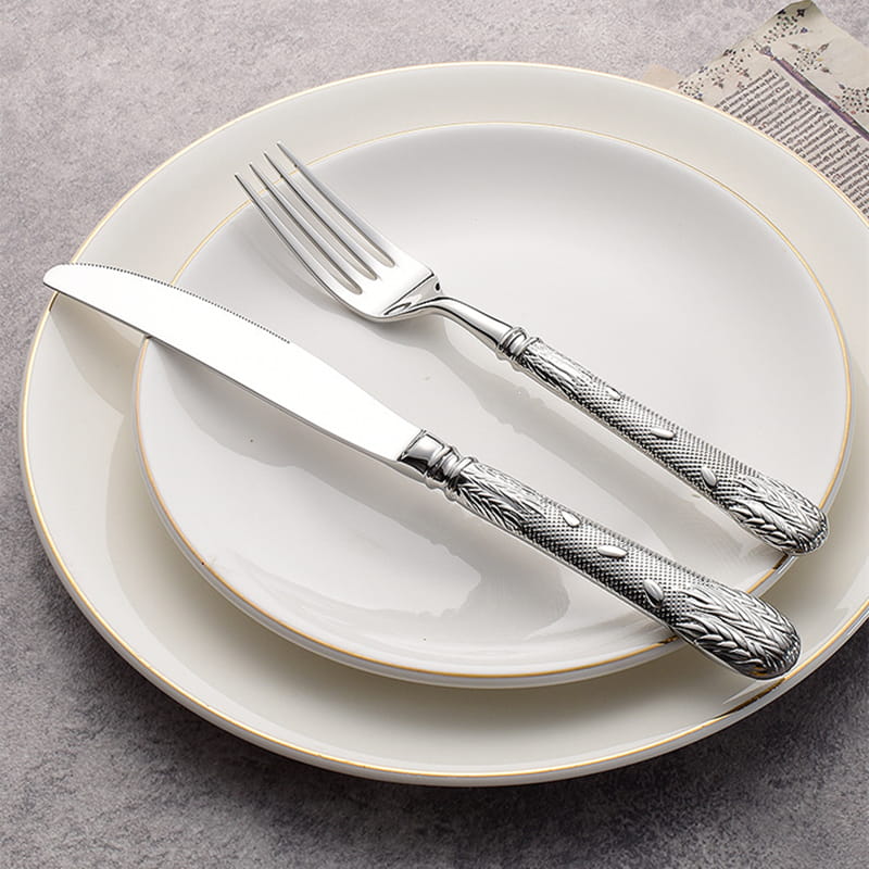 Eternal Grace Ornate Luxury Stainless Steel Cutlery Set