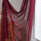 Soft Glow Lace & Fringe Curtain