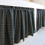 Green Tartan Cabinet Curtain