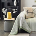 Dancing Green Line Sofa Cover