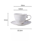 Carousel Dream Embossed Ceramic Cup Set