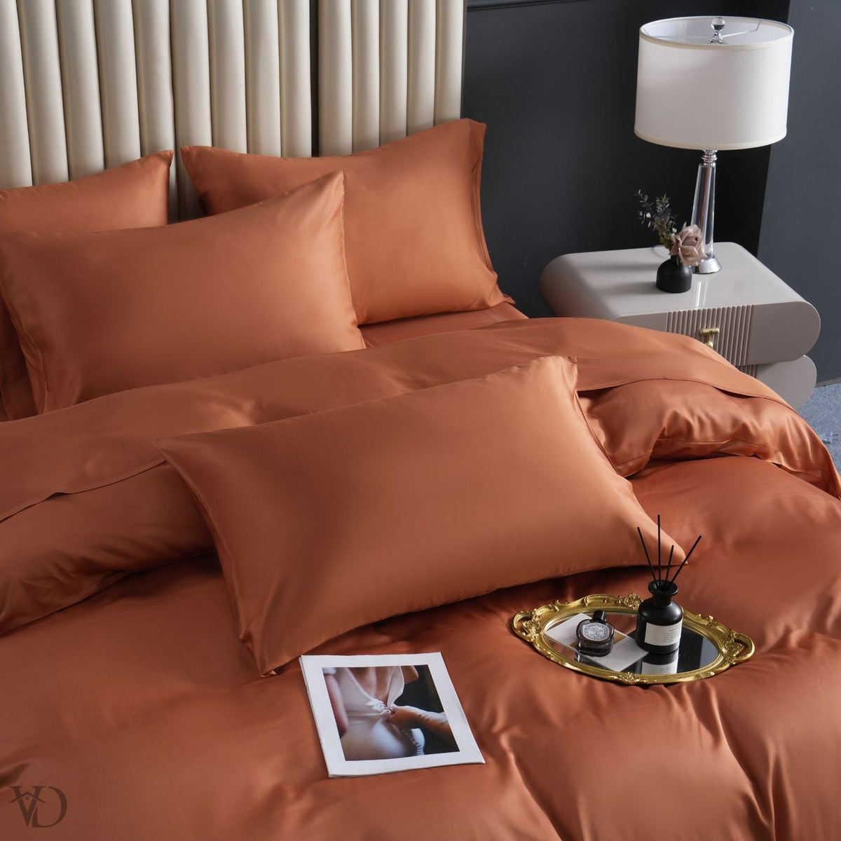 Green Dream Caramel Luxury Bamboo Bedding Set