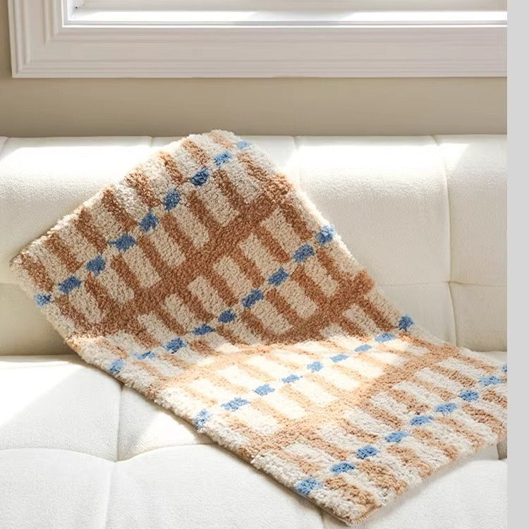 Sunny Tone Check Rug