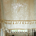 Leaf Double- Layer Cabinet Curtain