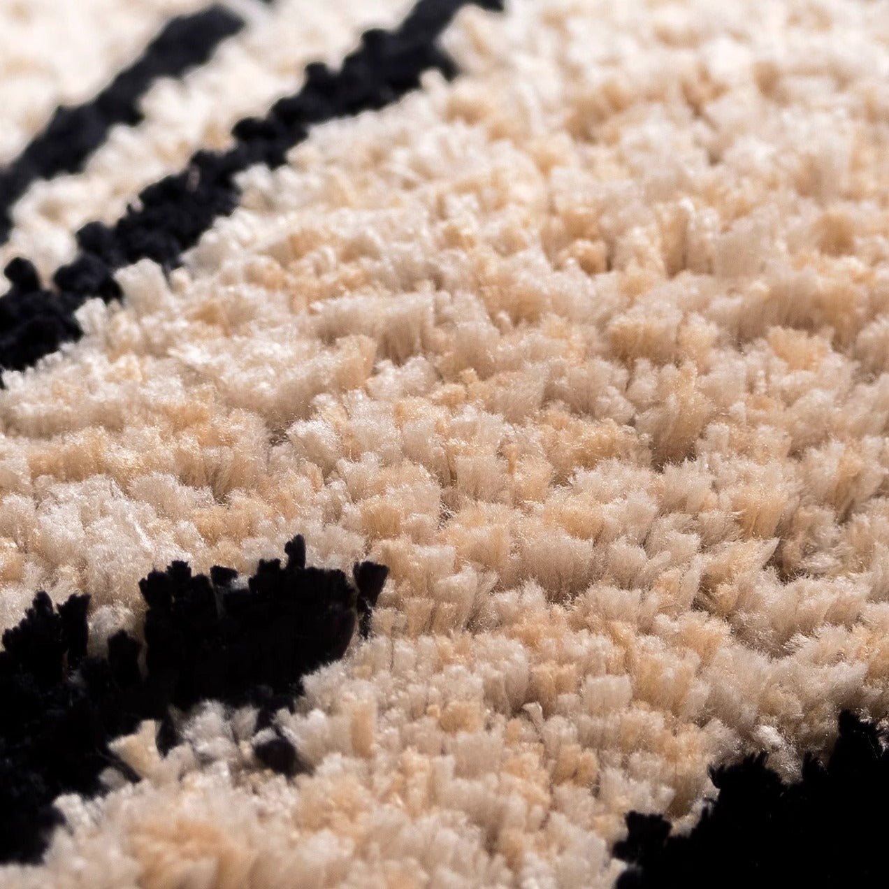 Beige Tiger Stripe Rug