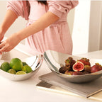 Silver Eggshell Metal Tray