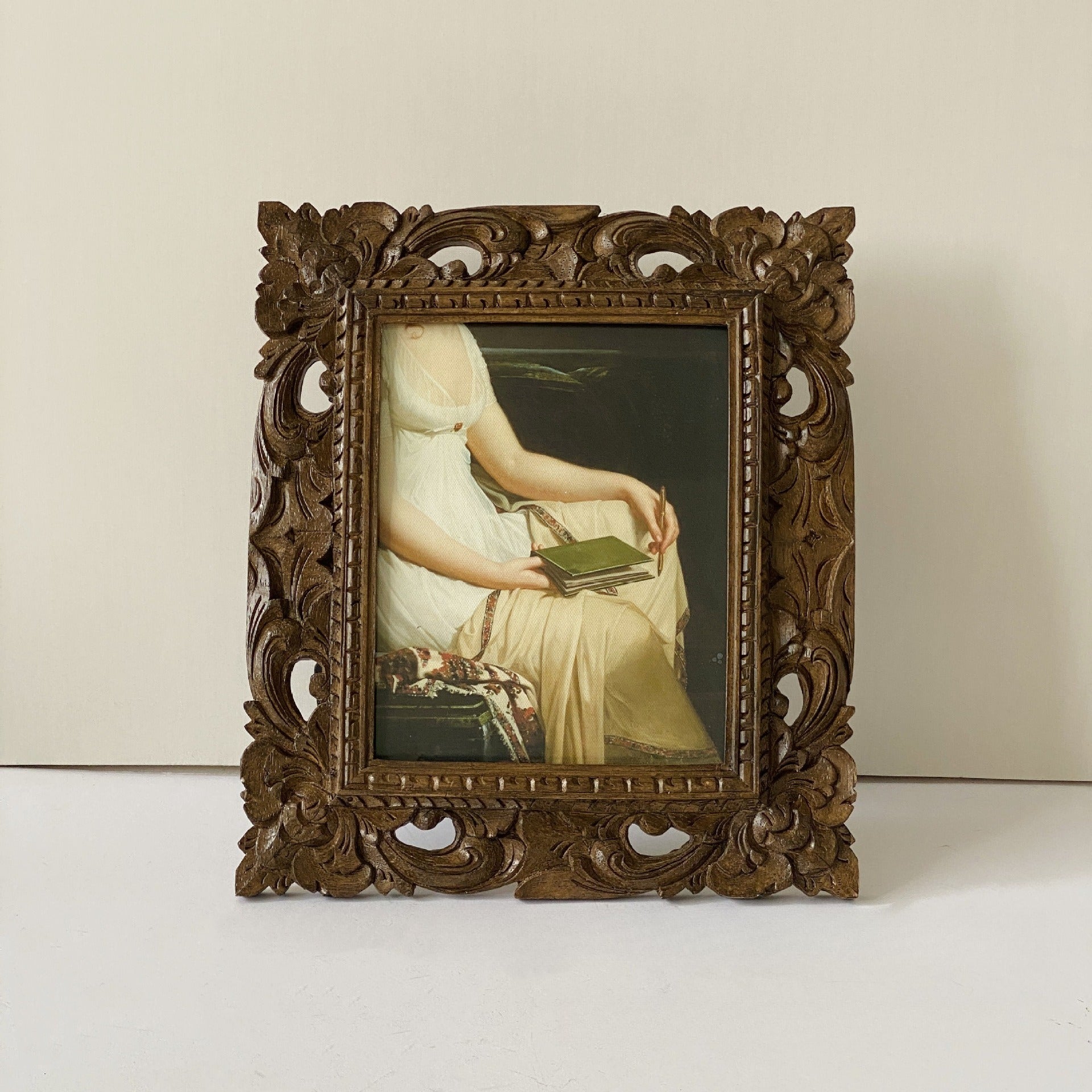 Antique Floral Carved Frame