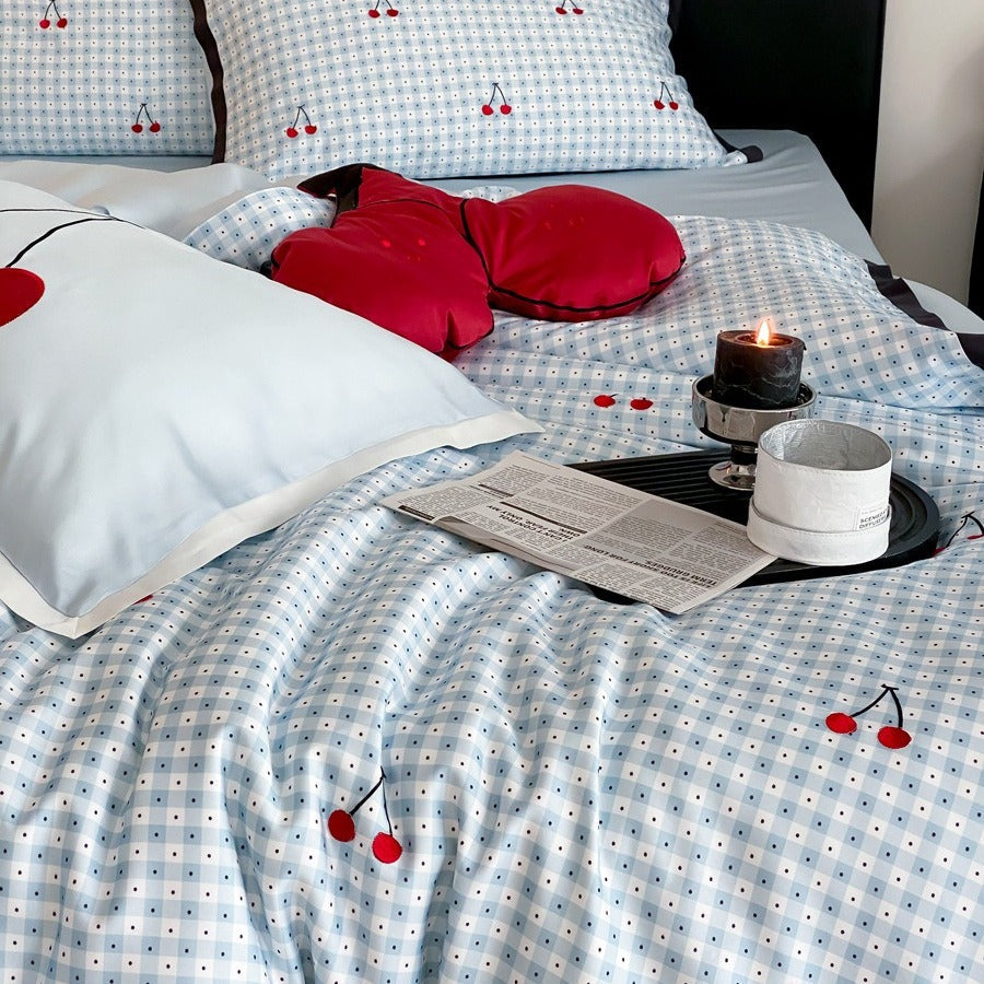 Cherry Soda Lyocell Bedding Set