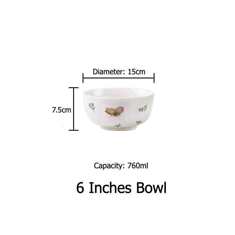 Vintage Butterfly Dinnerware