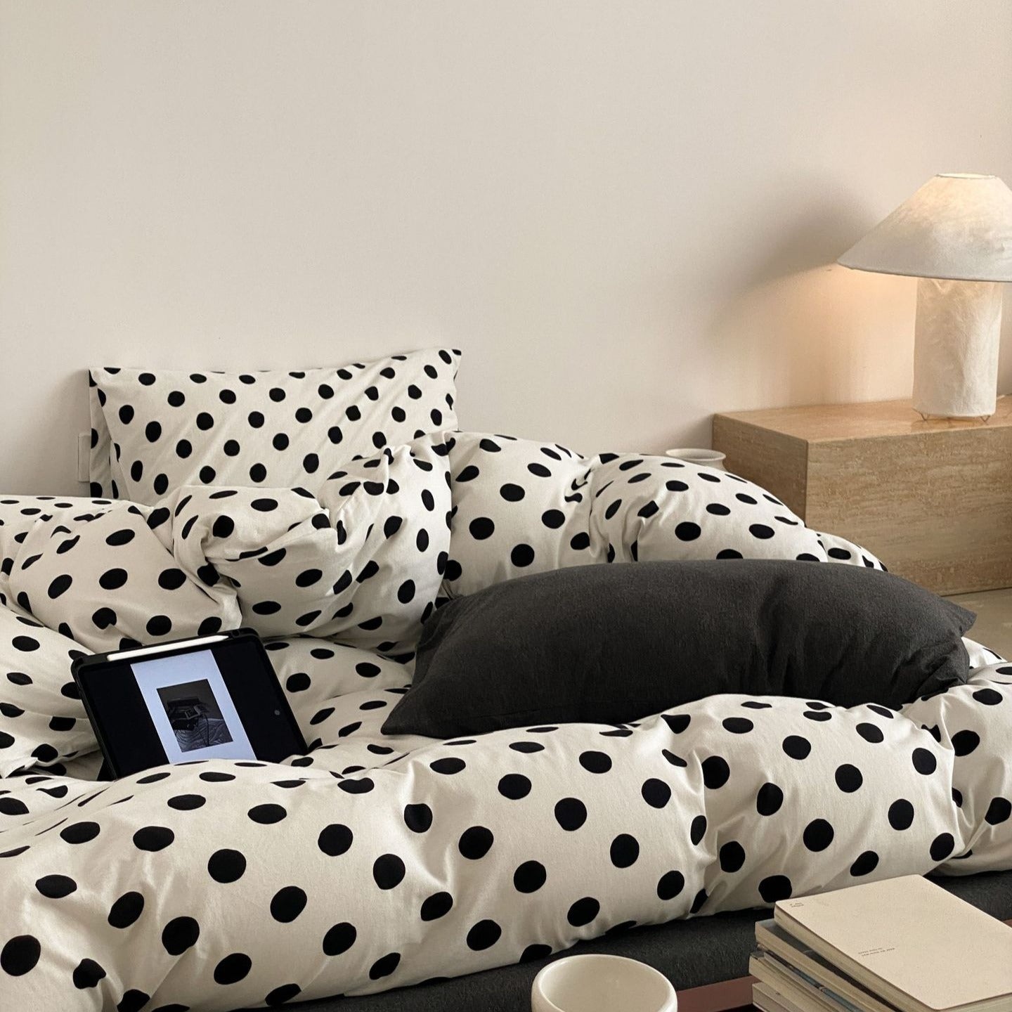 Retro Polka Dots Bedding Set - FINAL SALE