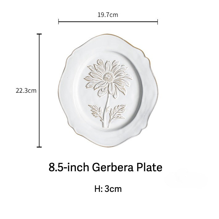 Botanical Embossed Plate