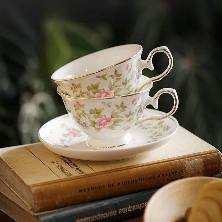 Light Yellow Petal Garden Teacup Set