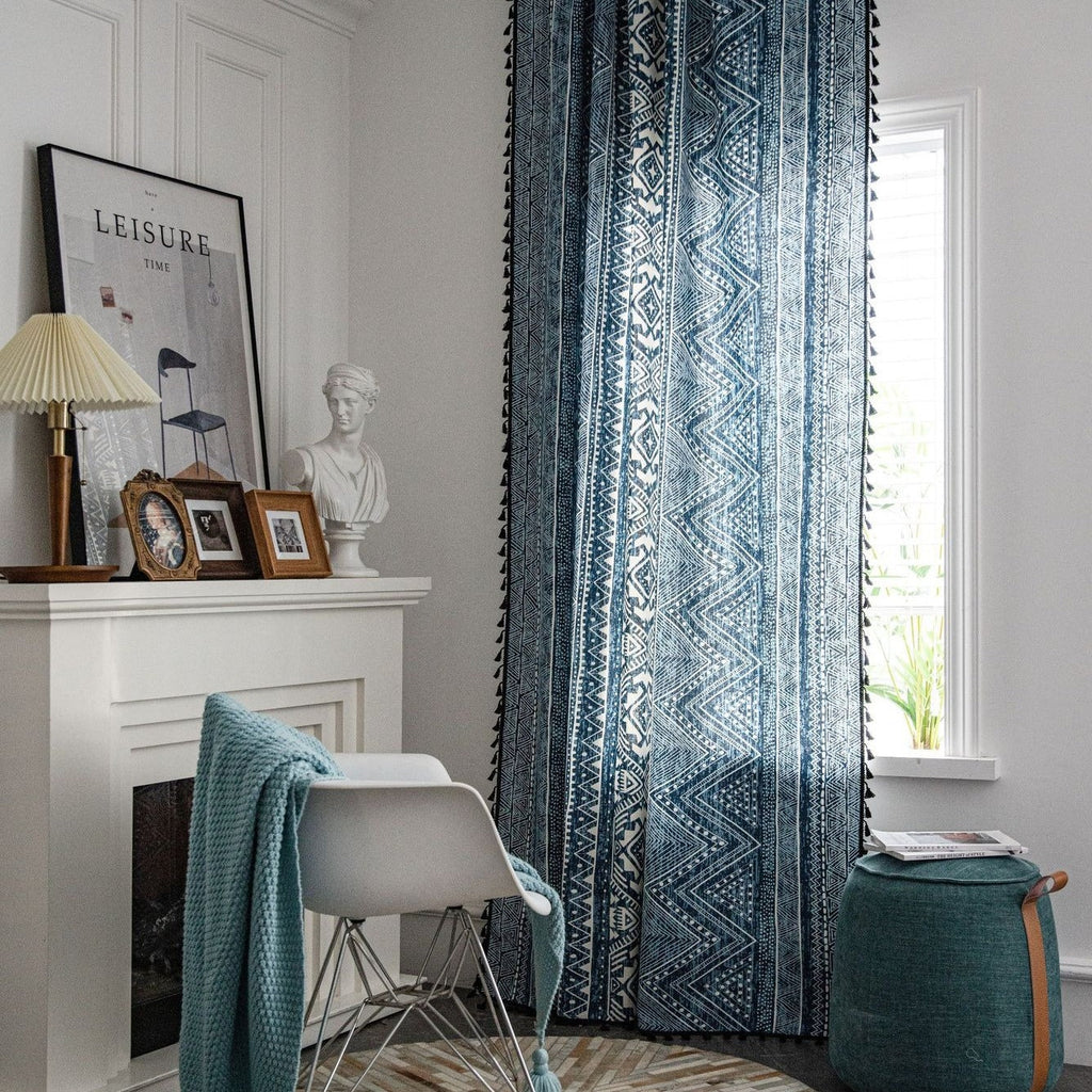 Ocean Tribe Tassel Curtain