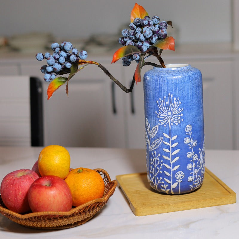 Blue Ceramic Vase