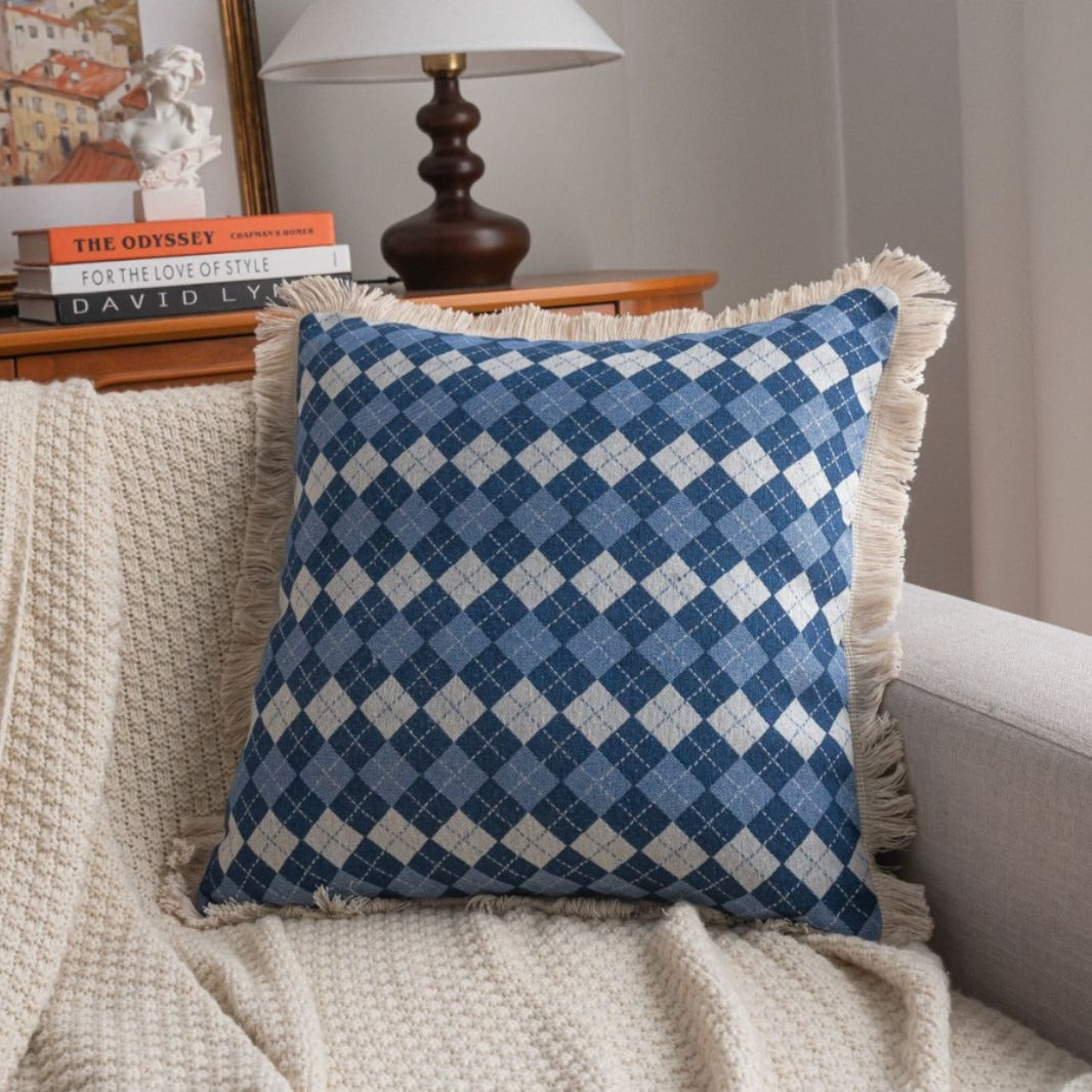 Disco Diamond Fringe Cushion