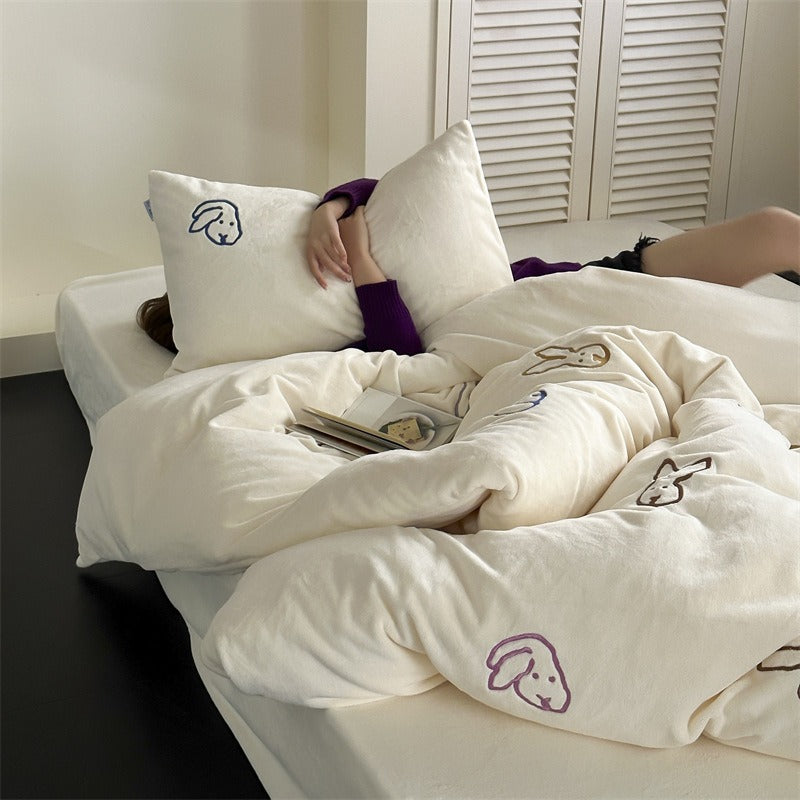 Warm Bunny Bedding Set
