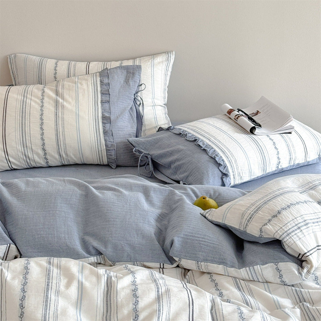Sea Salt Stripe Bedding Set