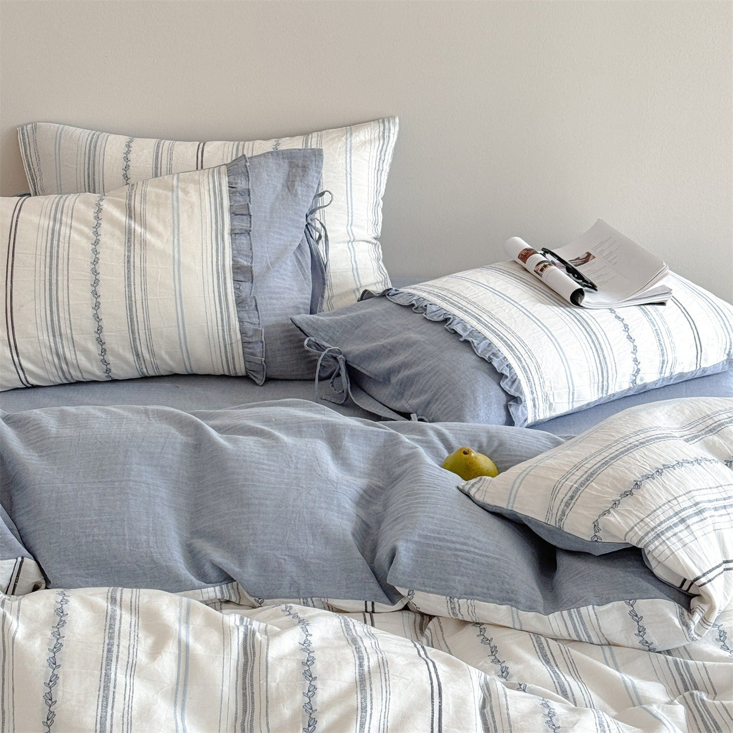Sea Salt Stripe Bedding Set