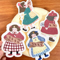 Bread Girl Dish Sponge Set