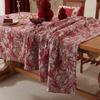 Red Palm Tablecloth