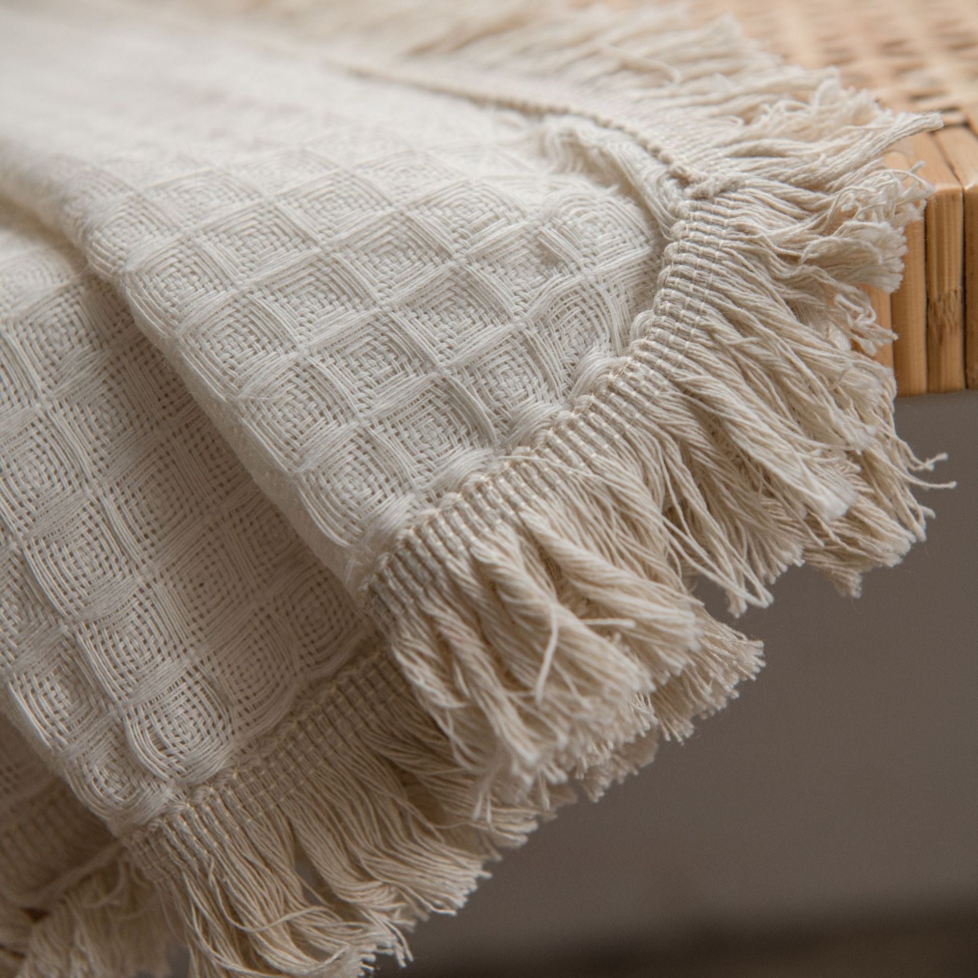 Waffle Tassel Curtain