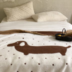 Fuzzy Dachshund Blanket