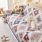 Retro Tribal Diamond Sofa Cover