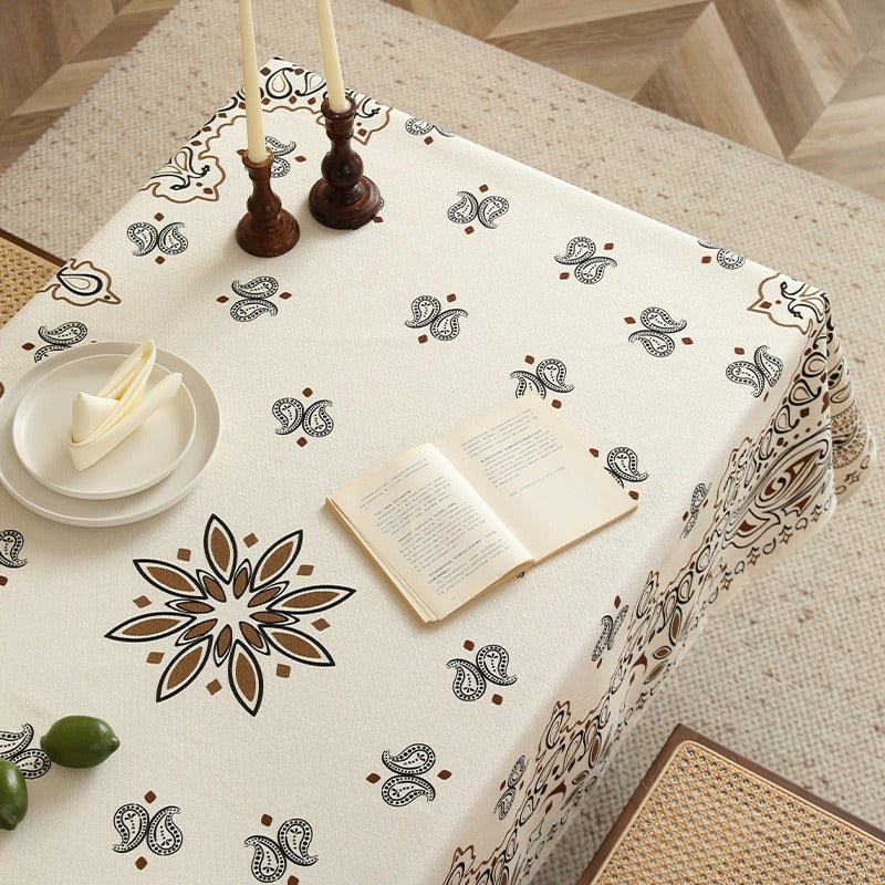 Slow Hour Paisley Tablecloth