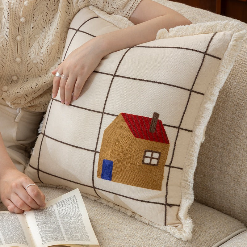 Pasture Tales Embroidered Cushion