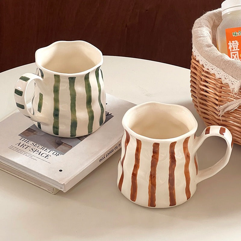 Earth Stripe Wavy Mug