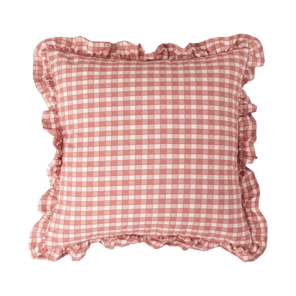 Retro Line Ruffle Cushion