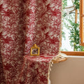 Red Palm Tassel Curtain