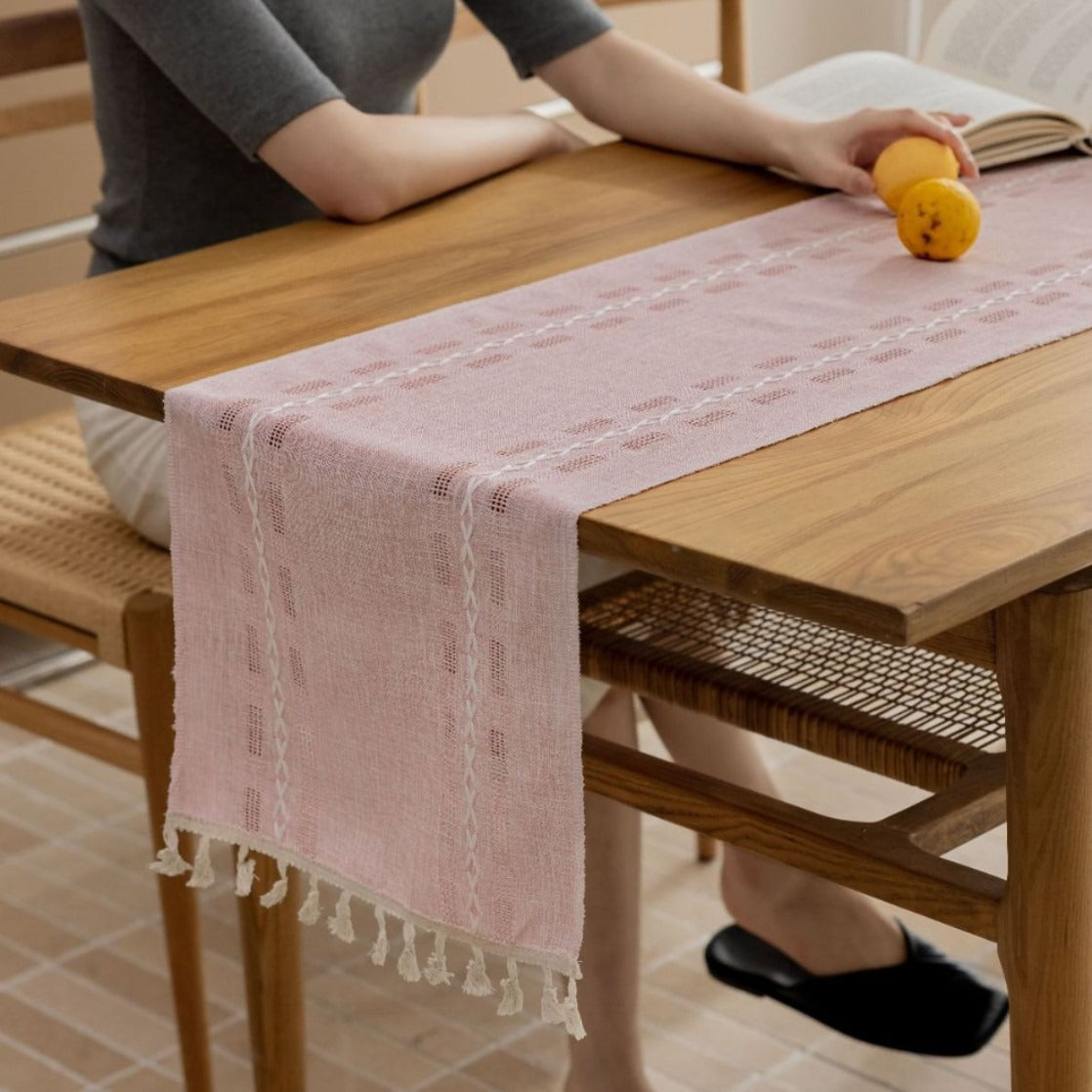 Rustic Openwork Table Runner