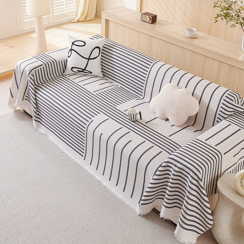 Patchwork Stripe Party Sofa Cover