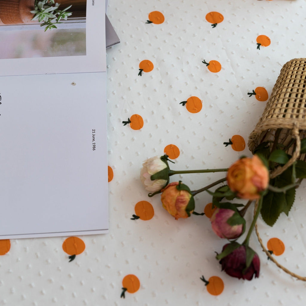Orange Fun Table Cloth