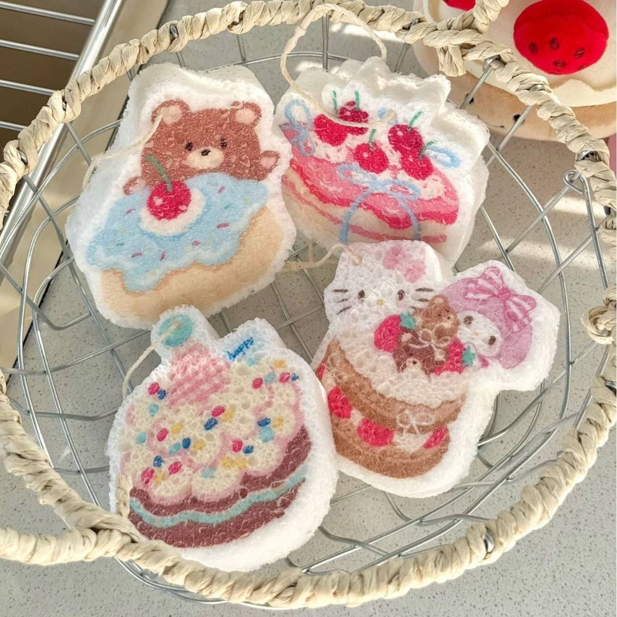 Sweet Cake Dish Sponge Set
