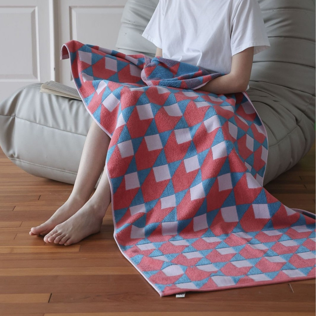Colourful Geometry Towel