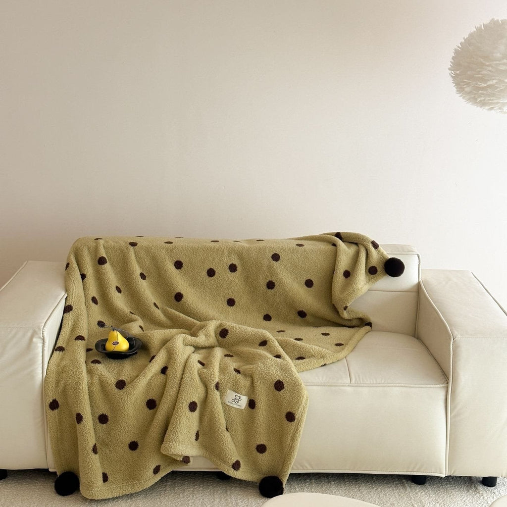 Winter Dessert Polka Dot Blanket
