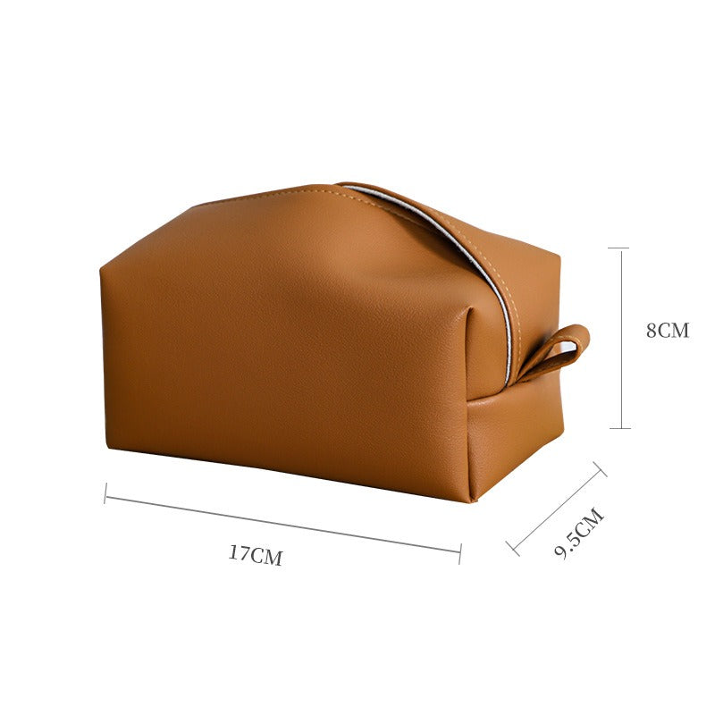 Leather Tissue Box Organiser