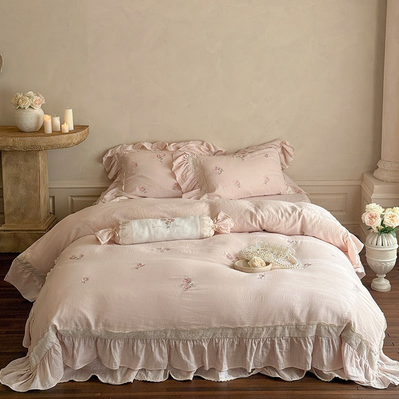Provence Rose Lace Bedding