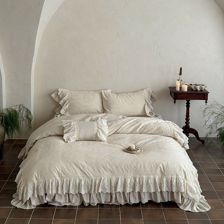 French Garden Frill Bedding Set