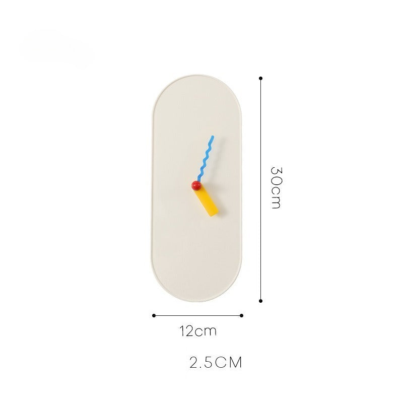 Peaceful Oval Clock