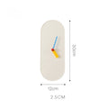 Peaceful Oval Clock