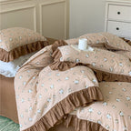 Frilly Floral Bedding Set
