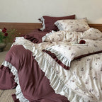 French Cottage Ruffle Bedding Set