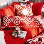Crimson Knot Cushion Collection